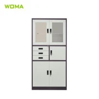 Stålskåp med 3 lådor